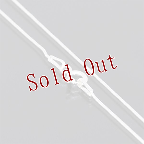 画像2: シルバー スネークチェーン 0.8mm/45cm (2)