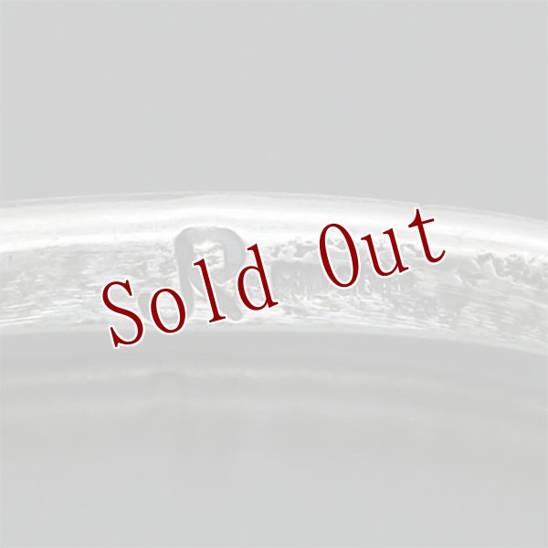 画像7: クリーク族 Jesse Robbins トライアングル コインシルバー スタンプ ナロー バングル (7)