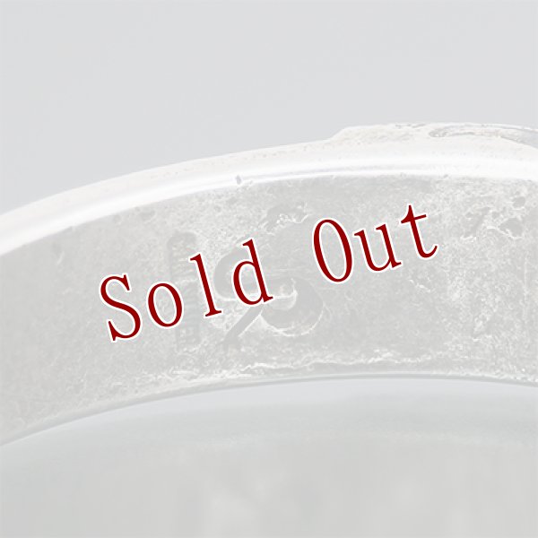 画像8: クリーク族 Jesse Robbins 1/2" コインシルバー スタンプ テーパー バングル (8)