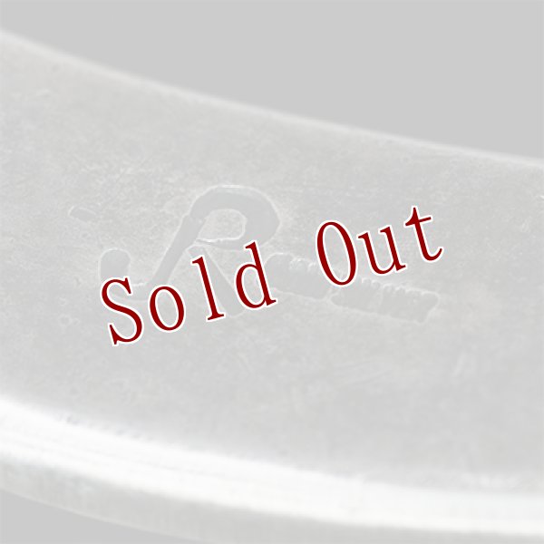 画像10: クリーク族 Jesse Robbins 5/8" コインシルバー スタンプ テーパー バングル (10)