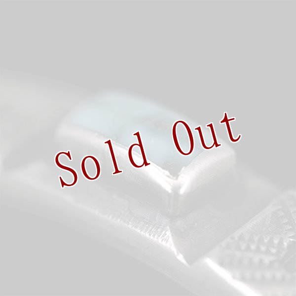 画像3: クリーク族 Jesse Robbins シャイアン コインシルバー フラットトップ スタンプ バングル (3)