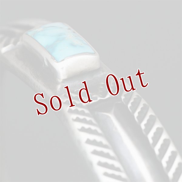 画像8: クリーク族 Jesse Robbins シャイアン コインシルバー フラットトップ スタンプ バングル (8)