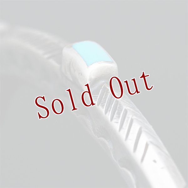 画像3: クリーク族 Jesse Robbins シャイアン コインシルバー トライアングル ヘビーゲージ スタンプ バングル  (3)