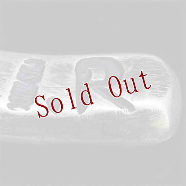 画像8: クリーク族 Jesse Robbins シャイアン コインシルバー トライアングル ヘビーゲージ スタンプ バングル  (8)