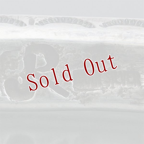 画像9: クリーク族 Jesse Robbins コインシルバー ヘビーゲージ サイドスタンプ バングル (9)