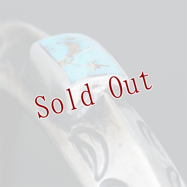 画像3: クリーク族 Jesse Robbins シャイアン コインシルバー トライアングル スタンプ バングル  (3)