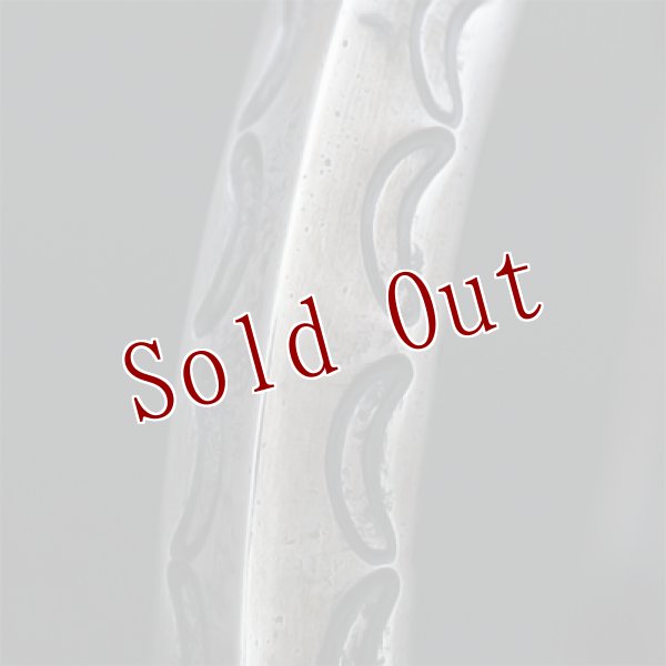 画像4: クリーク族 Jesse Robbins シャイアン コインシルバー トライアングル スタンプ バングル  (4)