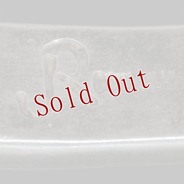 画像6: クリーク族 Jesse Robbins コインシルバー チゼルワーク テーパー バングル (6)