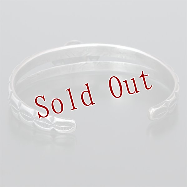 画像4: クリーク族 Jesse Robbins  Cheynee  スプリット コインシルバー スタンプ バングル (4)