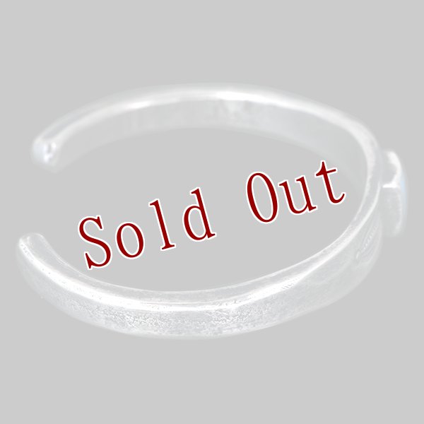 画像7: クリーク族 Jesse Robbins コインシルバー シャイアン スタンプ テーパ バングル (7)