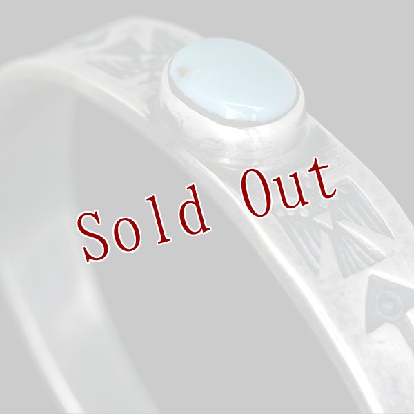 画像4: クリーク族 Jesse Robbins コインシルバー シャイアン サンダーバード バングル (4)