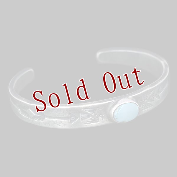 画像5: クリーク族 Jesse Robbins コインシルバー シャイアン サンダーバード バングル (5)