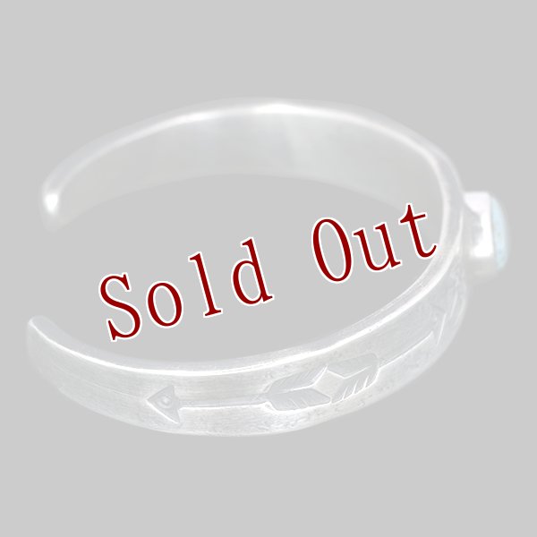 画像7: クリーク族 Jesse Robbins コインシルバー シャイアン サンダーバード バングル (7)