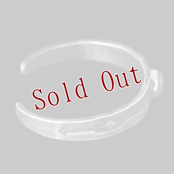 画像6: クリーク族 Jesse Robbins コインシルバー キャンデラリア サンダーバード バングル (6)