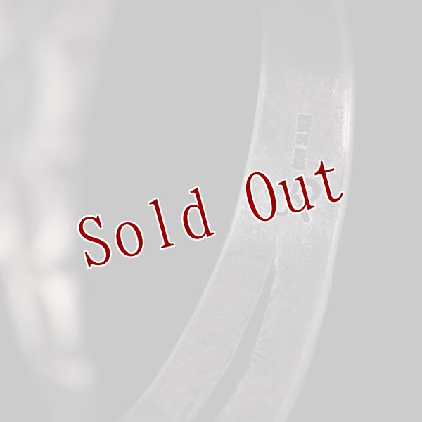 画像8: クリーク族 Jesse Robbins  Cheyenne  スプリット コインシルバー スタンプ バングル (8)