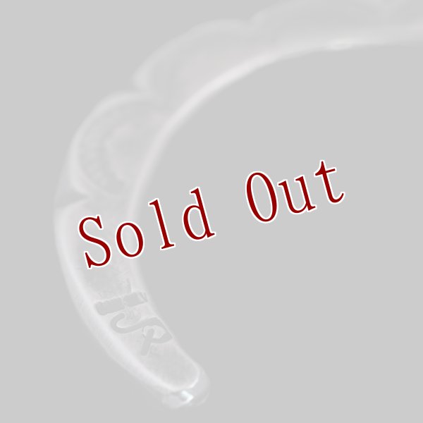 画像7: クリーク族 Jesse Robbins コインシルバー スタンプ バングル "6 1/2" (7)