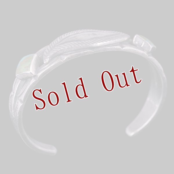 画像3: クリーク族 Jesse Robbins Cripple Creek コインシルバー スプリット バングル (3)