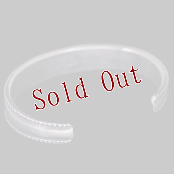 画像5: クリーク族 Jesse Robbins Harcross コインシルバー アロー/チゼル バングル (5)