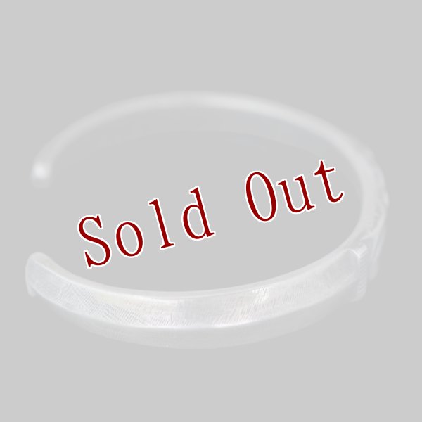 画像6: クリーク族 Jesse Robbins コインシルバー スタンプ トライアングル バングル (6)