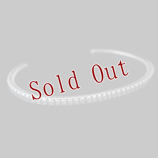 画像4: クリーク族 Jesse Robbins コインシルバー スネークパターン スタンプ スクエア バングル (4)