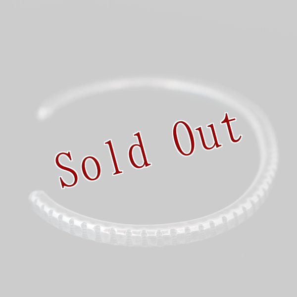 画像6: クリーク族 Jesse Robbins コインシルバー スネークパターン スタンプ スクエア バングル (6)