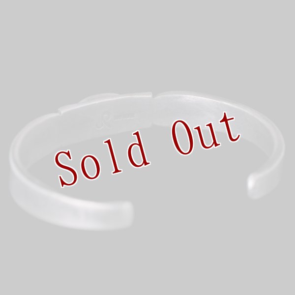 画像6: クリーク族 Jesse Robbins Harcross コインシルバー スタンプ バングル "5 5/8" (6)