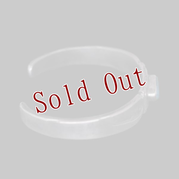 画像7: クリーク族 Jesse Robbins Harcross コインシルバー スタンプ バングル "5 5/8" (7)