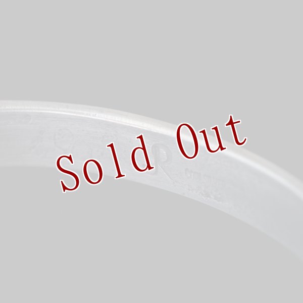 画像7: クリーク族 Jesse Robbins ハーフラウンド コインシルバー スタンプ バングル "5 3/8" (7)