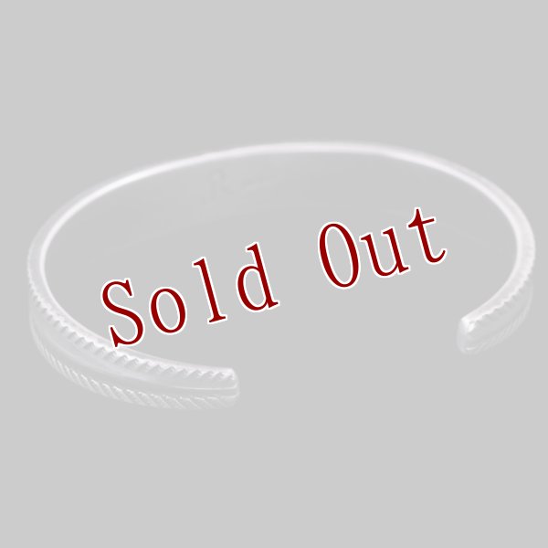 画像5: クリーク族 Jesse Robbins ダブルロープ コインシルバー バングル "5 3/4" (5)