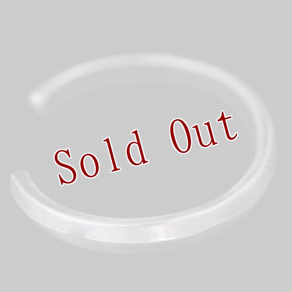 画像5: クリーク族 Jesse Robbins トライアングル コインシルバー アロー バングル (5)