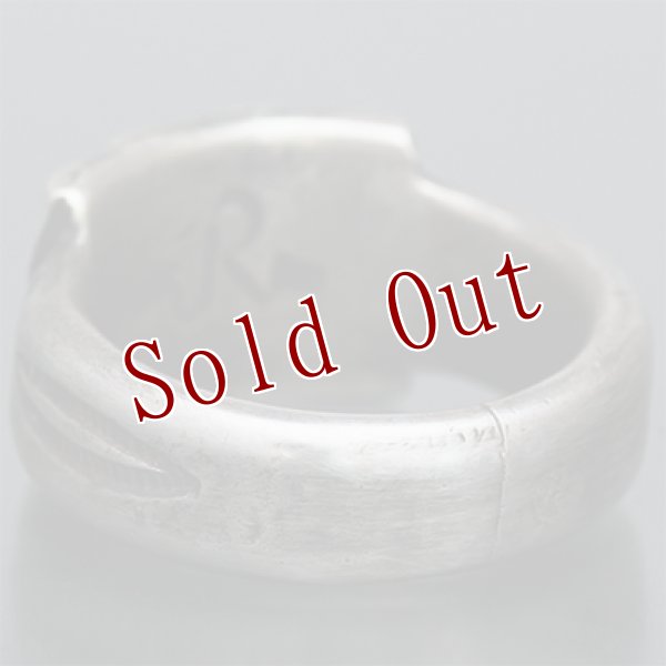 画像5: クリーク族 Jesse Robbins 18K サンバースト コインシルバー リング 14号 8.5号 (5)