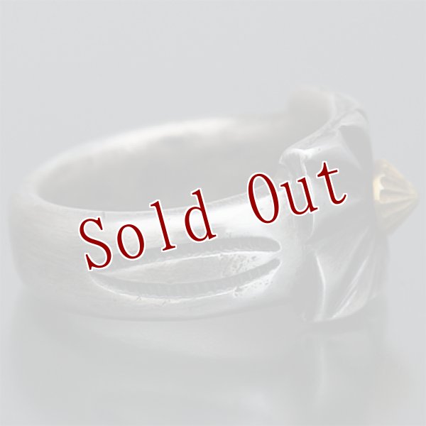 画像7: クリーク族 Jesse Robbins 18K サンバースト コインシルバー リング 14号 8.5号 (7)