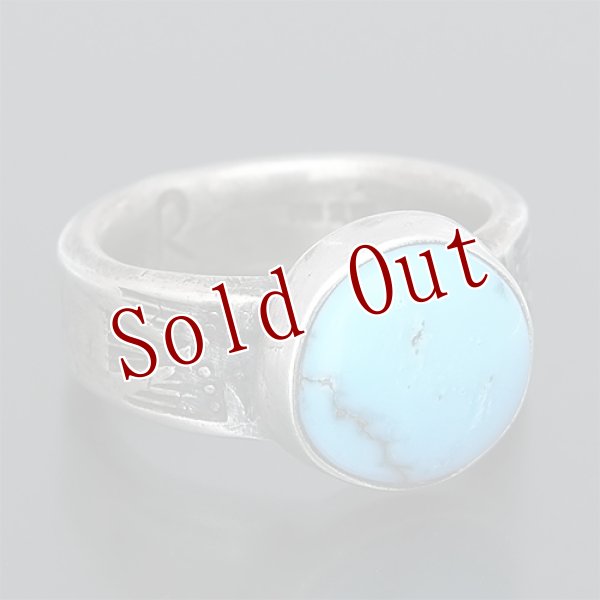 画像4: クリーク族 Jesse Robbins シャイアン サンダーバード コインシルバー リング 22号 (4)