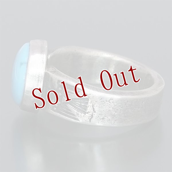 画像5: クリーク族 Jesse Robbins シャイアン サンダーバード コインシルバー リング 22号 (5)