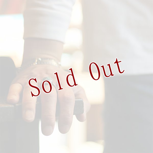 画像6: クリーク族 Jesse Robbins キャンデラリア コインシルバー チゼル リング 24.5号 (6)