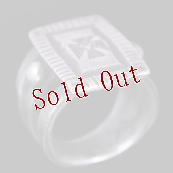 画像3: クリーク族 Jesse Robbins サンダーバード コインシルバー スプリット リング 22号 (3)