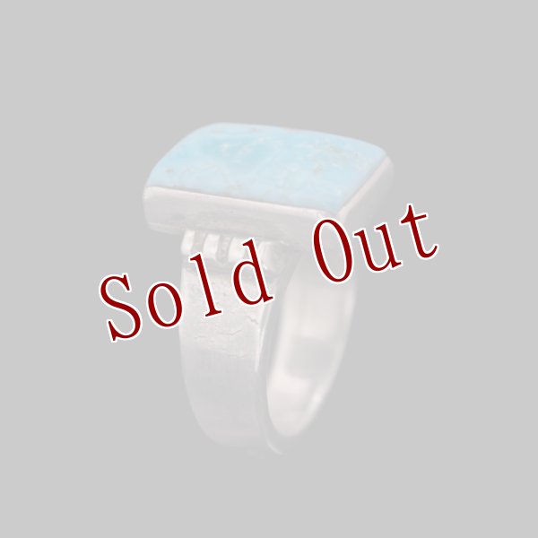 画像4: クリーク族 Jesse Robbins キングマン コインシルバー リング 17.5号 (4)