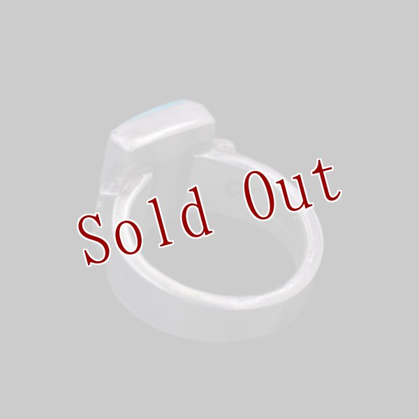 画像6: クリーク族 Jesse Robbins キングマン コインシルバー リング 17.5号 (6)