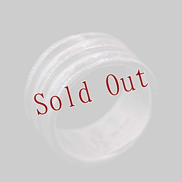 画像2: クリーク族 Jesse Robbins コインシルバー トリプルロープ リング 19.5号 (2)