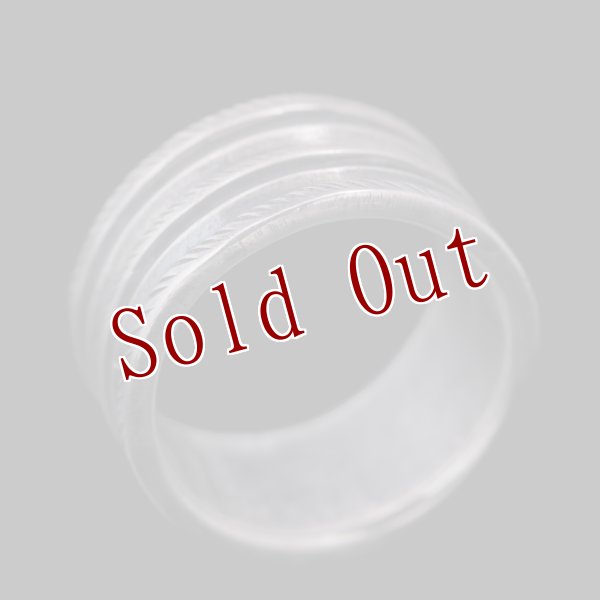 画像2: クリーク族 Jesse Robbins コインシルバー トリプルロープ リング 23号 (2)