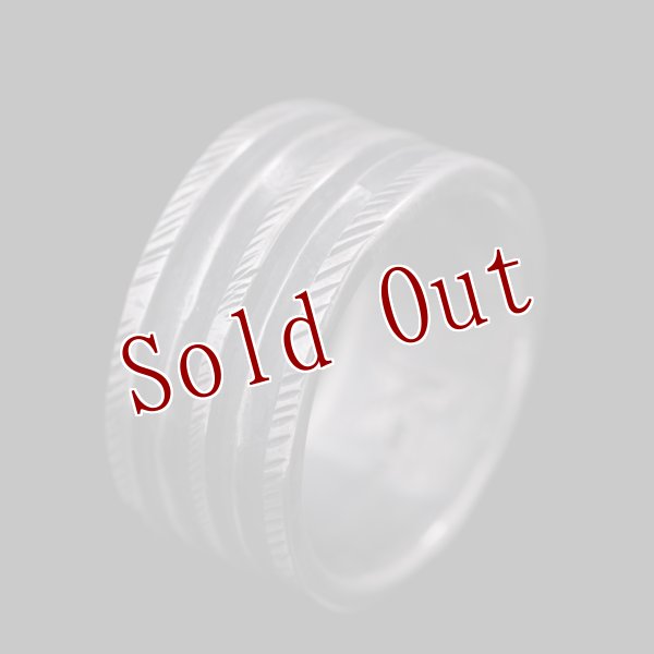 画像3: クリーク族 Jesse Robbins コインシルバー トリプルロープ リング 23号 (3)