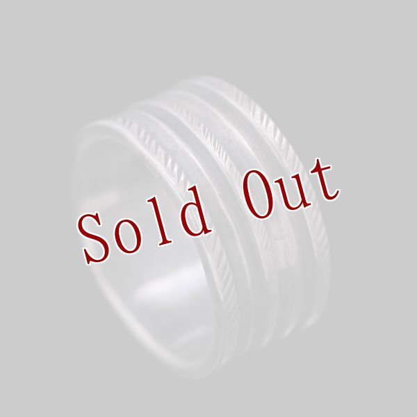 画像4: クリーク族 Jesse Robbins コインシルバー トリプルロープ リング 23号 (4)