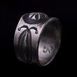画像3: クリーク族 Jesse Robbins コインシルバー エンボスリング 23.5号 (3)