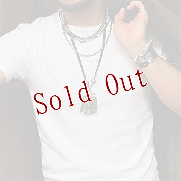 画像4: クリーク族 Jesse Robbins コインシルバー サンダーバード シャイアン ペンダント (4)