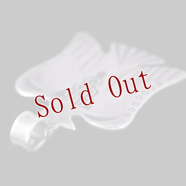 画像4: クリーク族 Jesse Robbins イーグル コインシルバー スタンプ ペンダント (4)