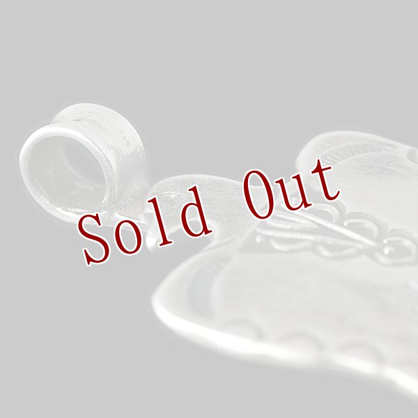 画像4: クリーク族 Jesse Robbins コインシルバー イーグル スタンプ ペンダント (4)