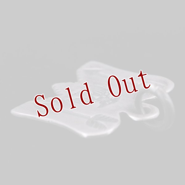 画像4: クリーク族 Jesse Robbins サンダーバード コインシルバー スタンプ ペンダント (4)