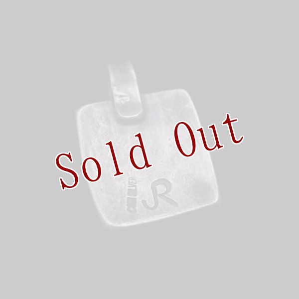 画像2: クリーク族 Jesse Robbins サンダーバード コインシルバー スクエア ペンダント (2)