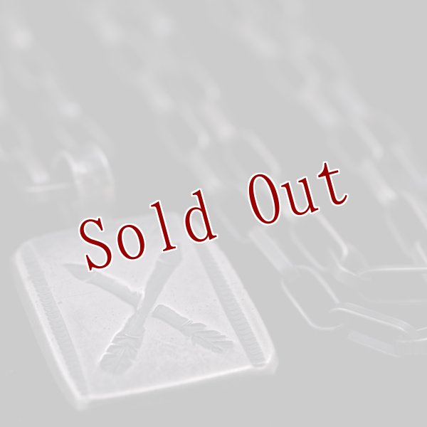 画像4: クリーク族 Jesse Robbins アロー コインシルバー スクエア ペンダント (4)