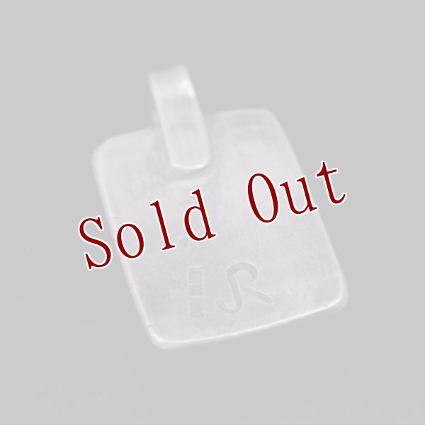 画像2: クリーク族 Jesse Robbins Fox コインシルバー スクエア ペンダント (2)